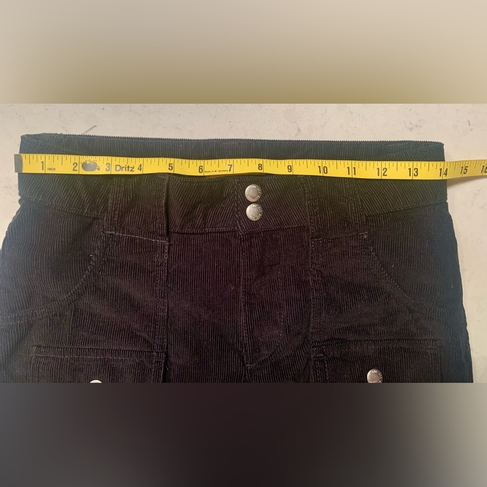 BDG Black Corduroy Pants with Button Accents - SZ 0 - Picture 11 of 13